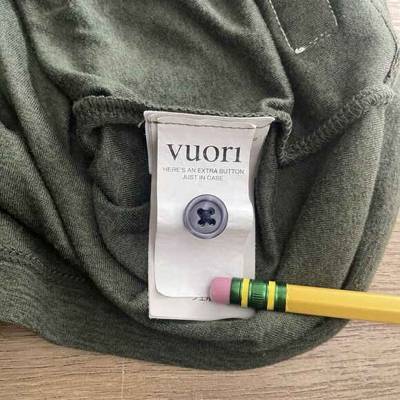 Vuori Strato Tech Performance Short Sleeve Polo Shirt Men XXL Heather Green EUC - Picture 4 of 8